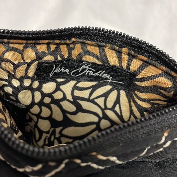 Vera Bradley Black White Keychain Change Purse - Picture 4 of 4